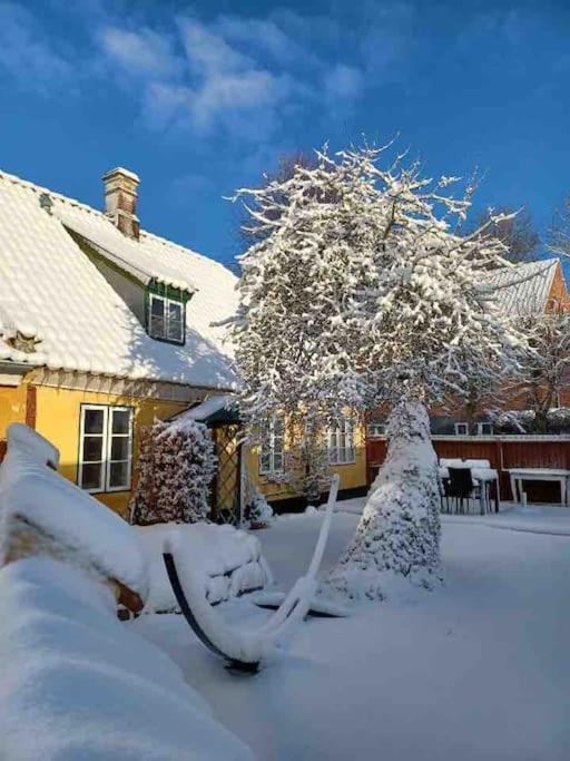 Idyllisk, Historisk Byhus Ved Fjorden I Mariager Экстерьер фото